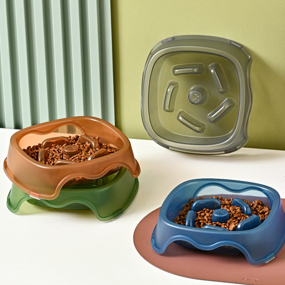 Pet Slow Feeding Anti Choking Water And Food Bowl