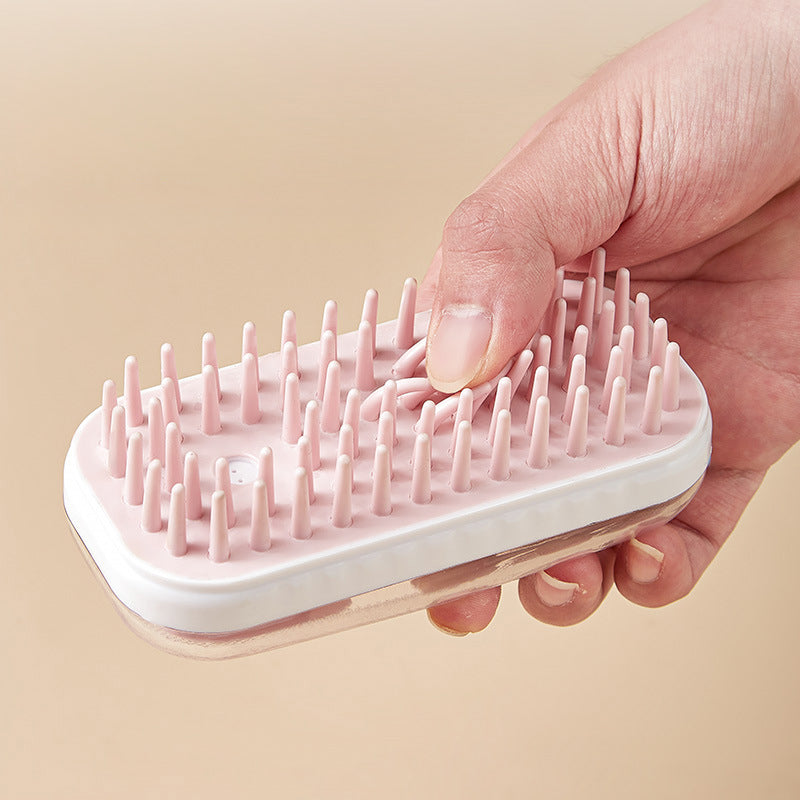 Silicone Pet Bath Massage Brush Foam Cleaner