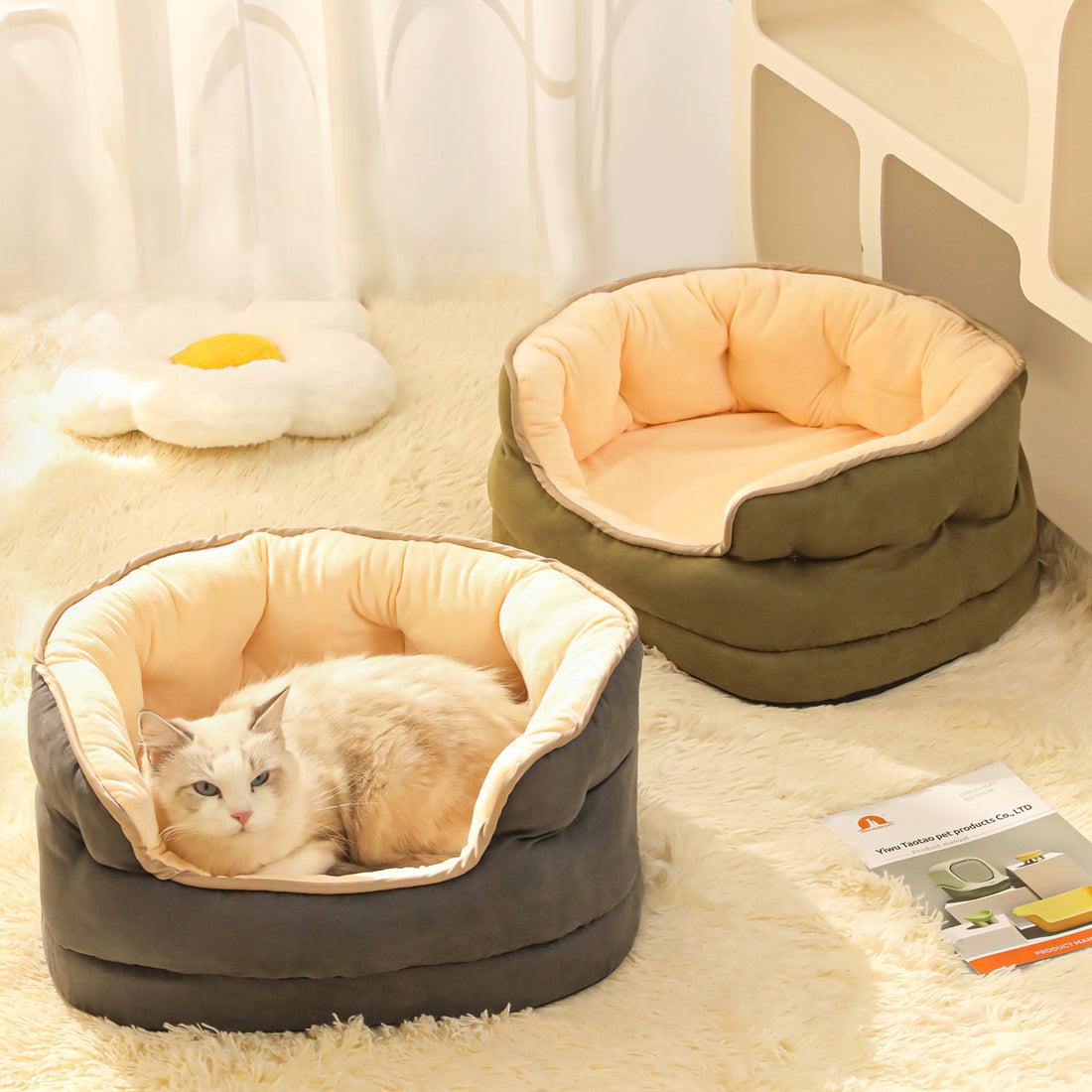 Thickened Plush Pet Sofa Bed Warm Washable Mattress