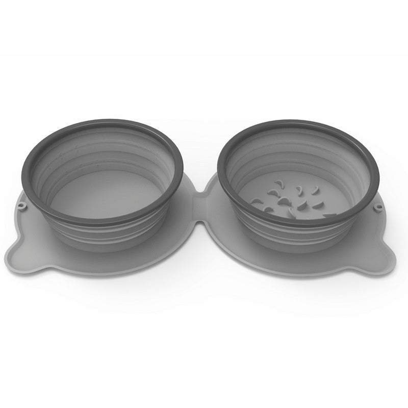 Portable Foldable Pet Travel Food Bowl Non-Slip