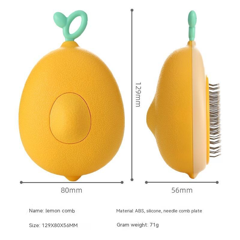 Avocado-Shaped Pet Hair Remover Grooming Brush