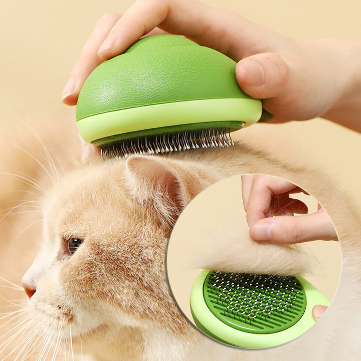 Avocado-Shaped Pet Hair Remover Grooming Brush