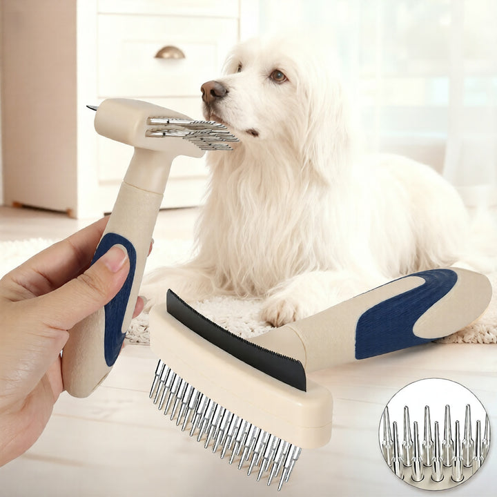 Pet Hair Removal And Detangling Grooming Brush