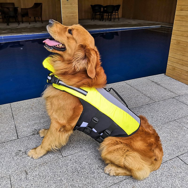 Reflective Nylon Pet Life Jacket With Airbag Safety