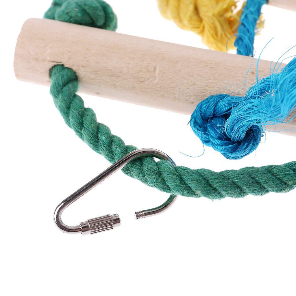 3 Piece Pet Cage Toy Set Hammock Swing Ladder