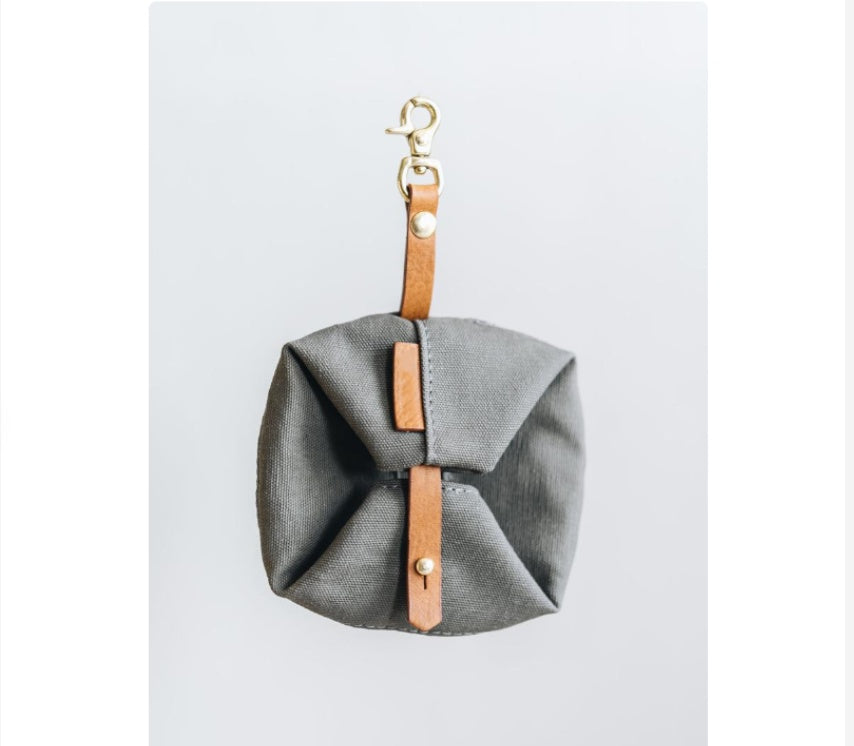 Folding Canvas Portable Pet Bowl For Feeding And Walking