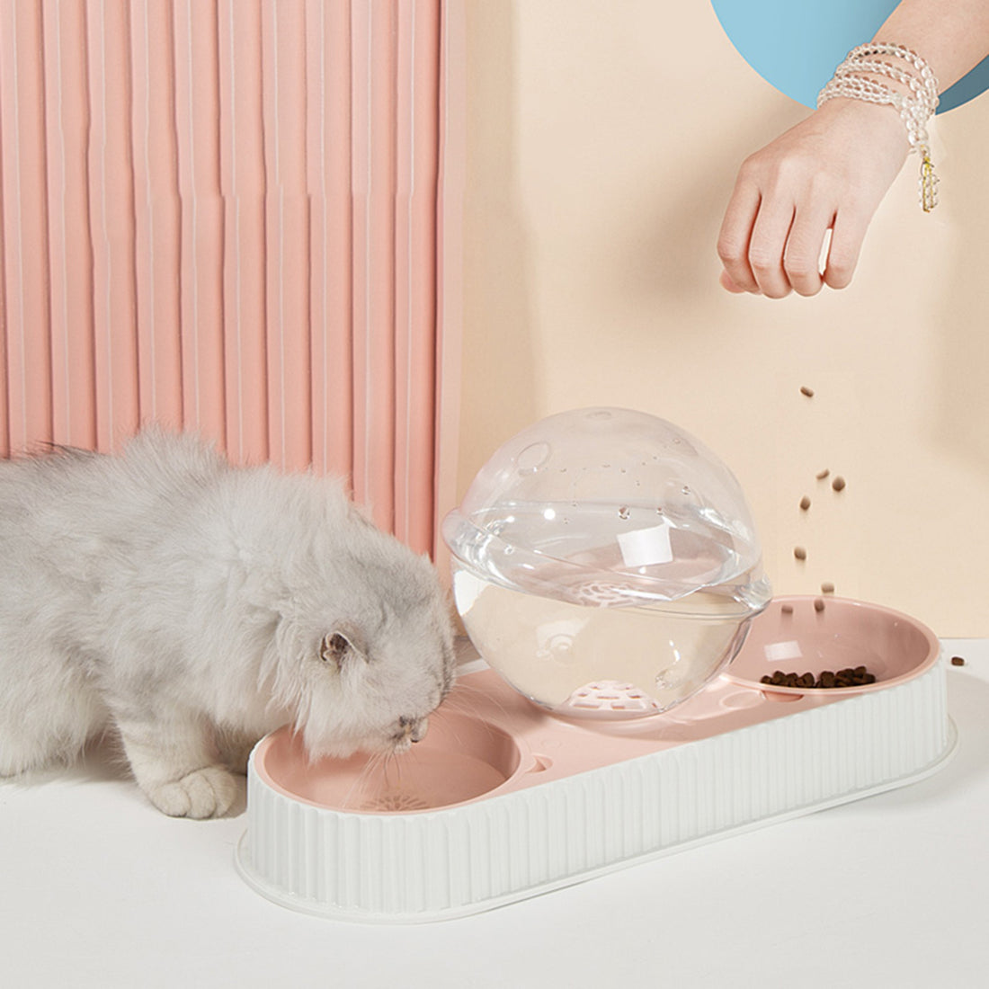Automatic Plastic Pet Water and Food Bowl