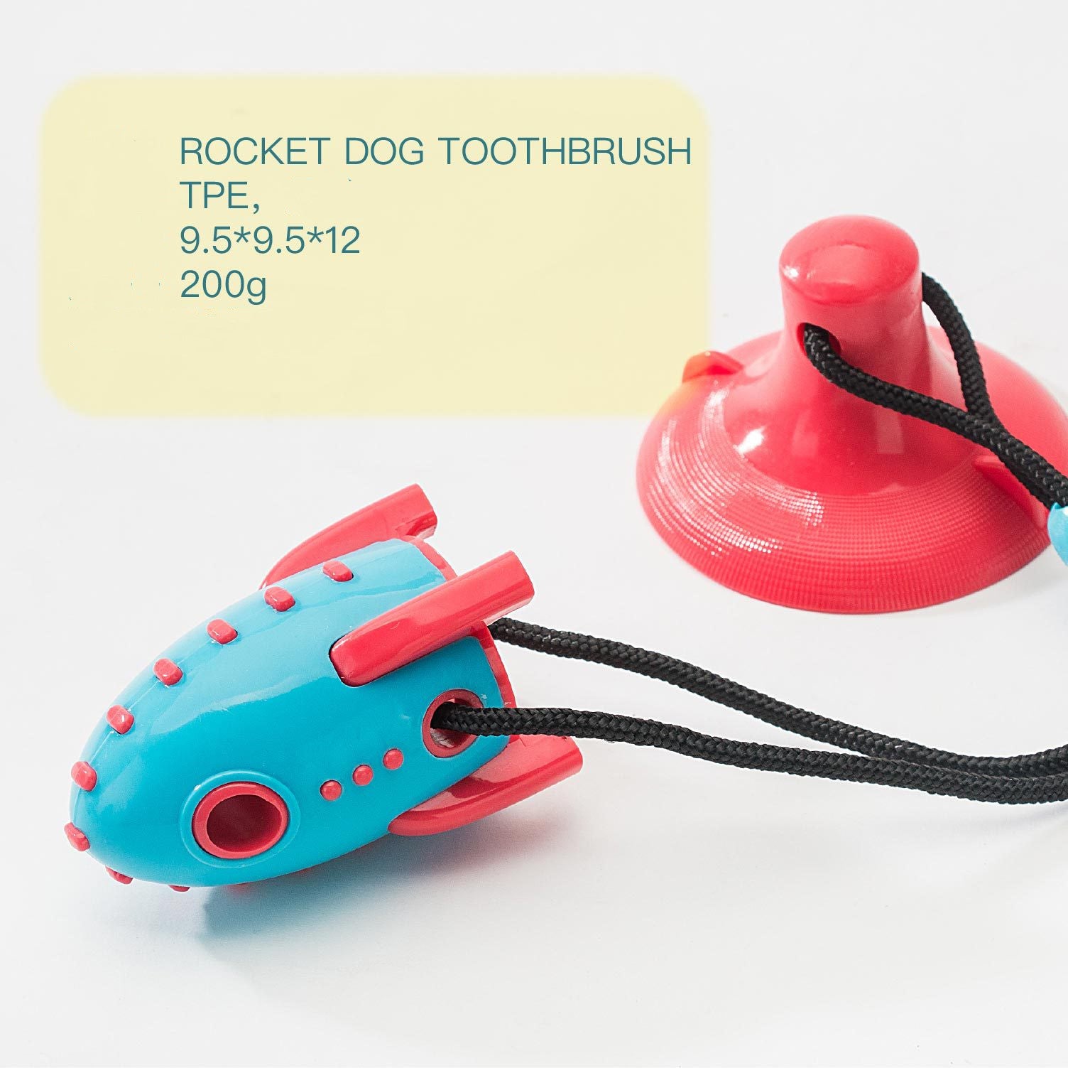 Rocket Bite Resistant Pet Toy Food Dispensing Chew