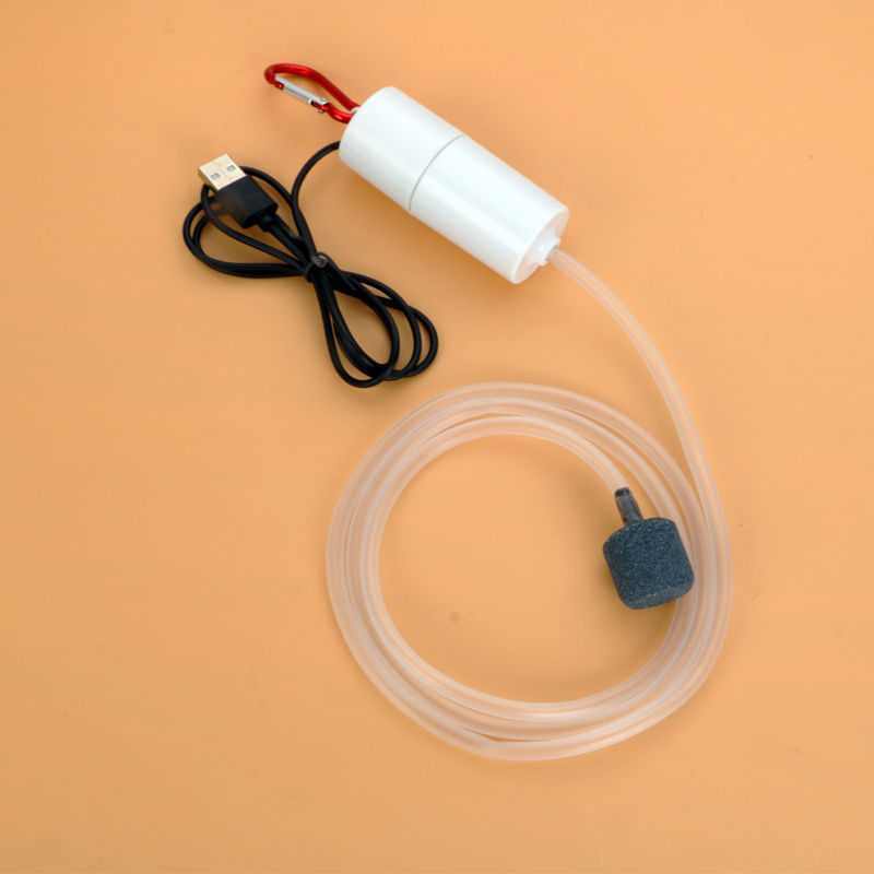 Portable USB Pet Tank Air Pump Quiet Energy Saving