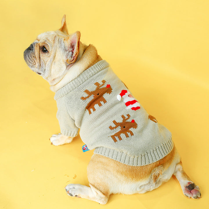 Pet Christmas Sweater Warm Festive Comfortable Winter Outfit