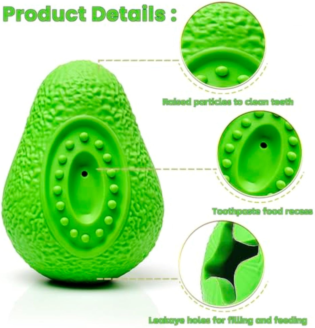 Indestructible Chew Toy Durable Rubber Pet Teething Toy