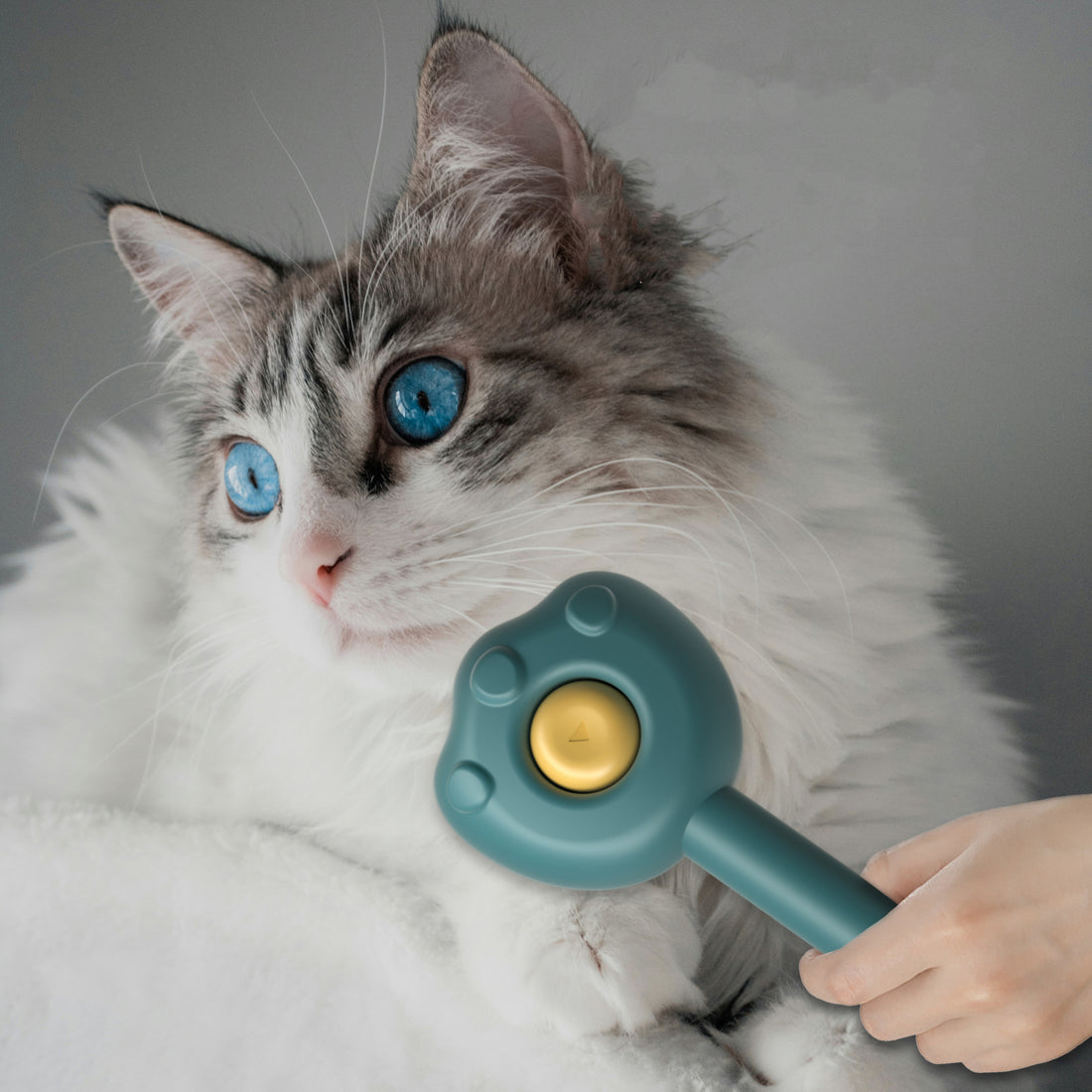 Self-Cleaning Pet Grooming Comb And Hair Remover