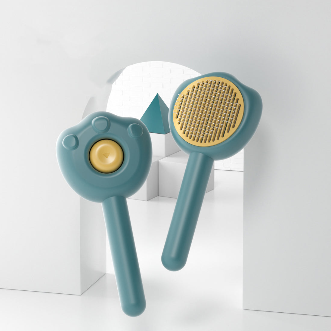 Self-Cleaning Pet Grooming Comb And Hair Remover