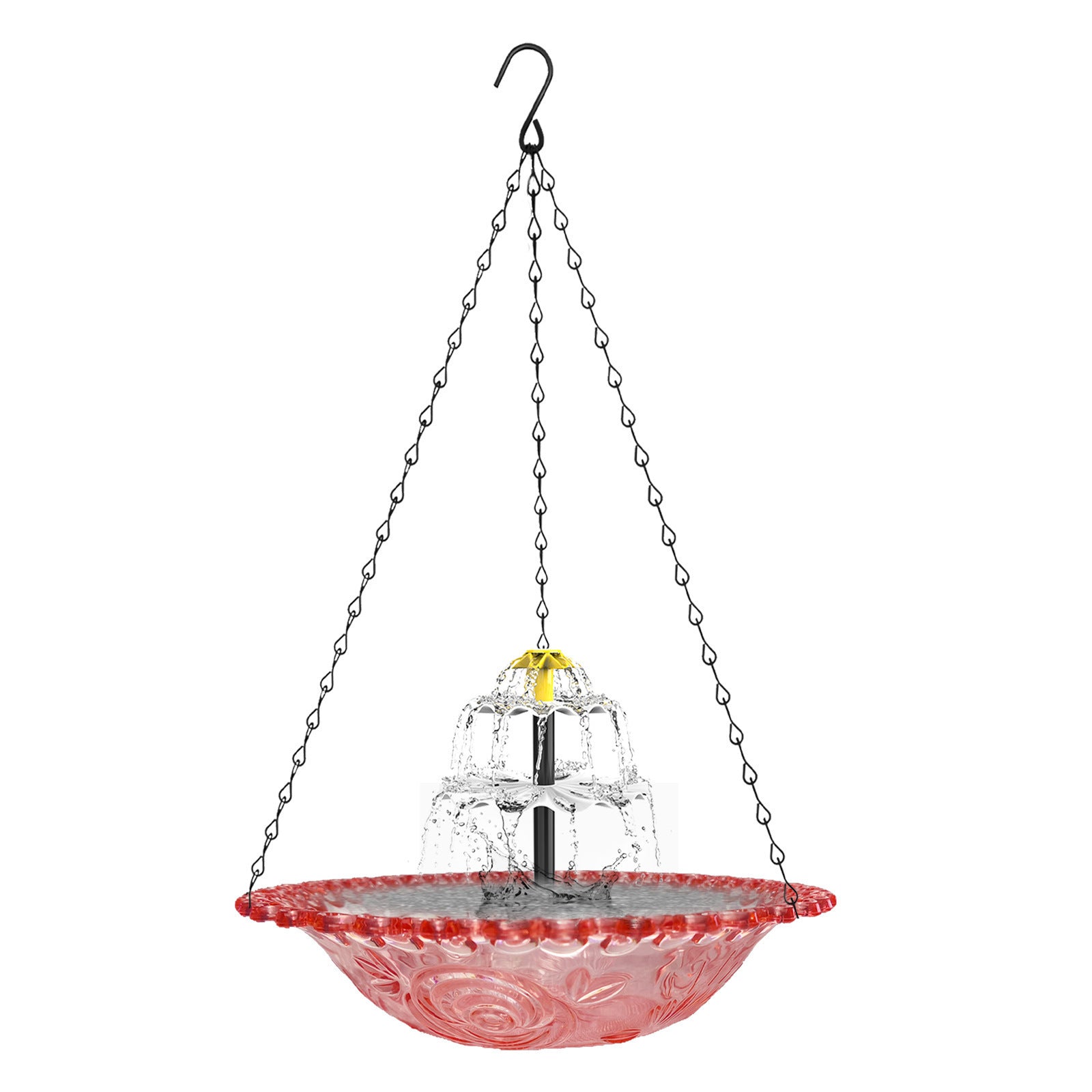 Solar-Powered Fountain Bird Feeder Bird Bath