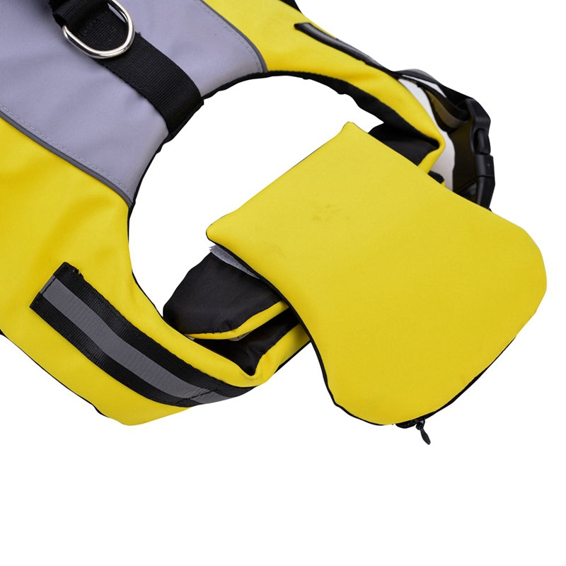 Reflective Nylon Pet Life Jacket With Airbag Safety