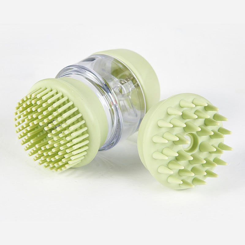Silicone Pet Bath Massage And Grooming Brush