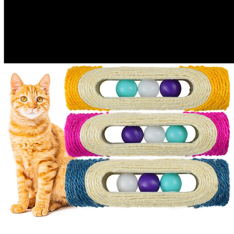 Long Sisal Drum Pet Toys Set Of Three