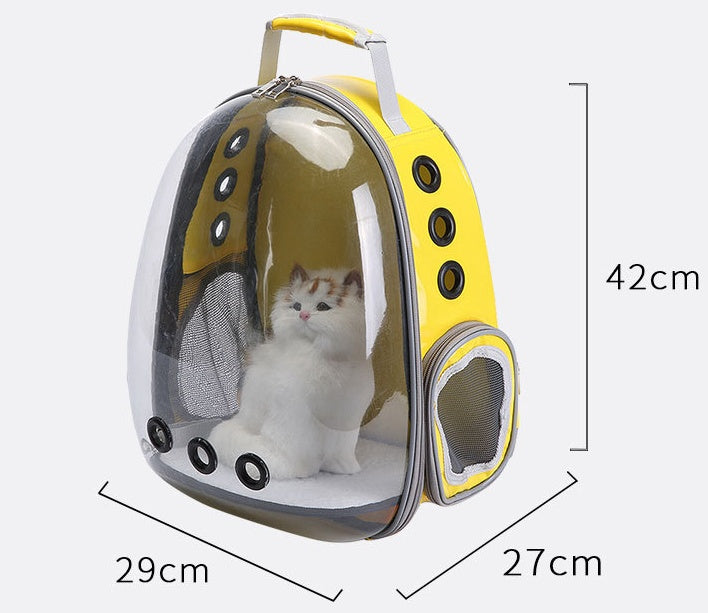 Portable Pet Backpack Carrier Bubble With 360° Sightseeing View