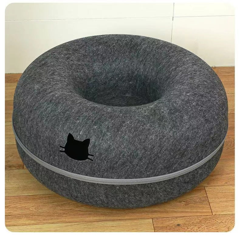 Comfortable Round Pet Bed Tunnel