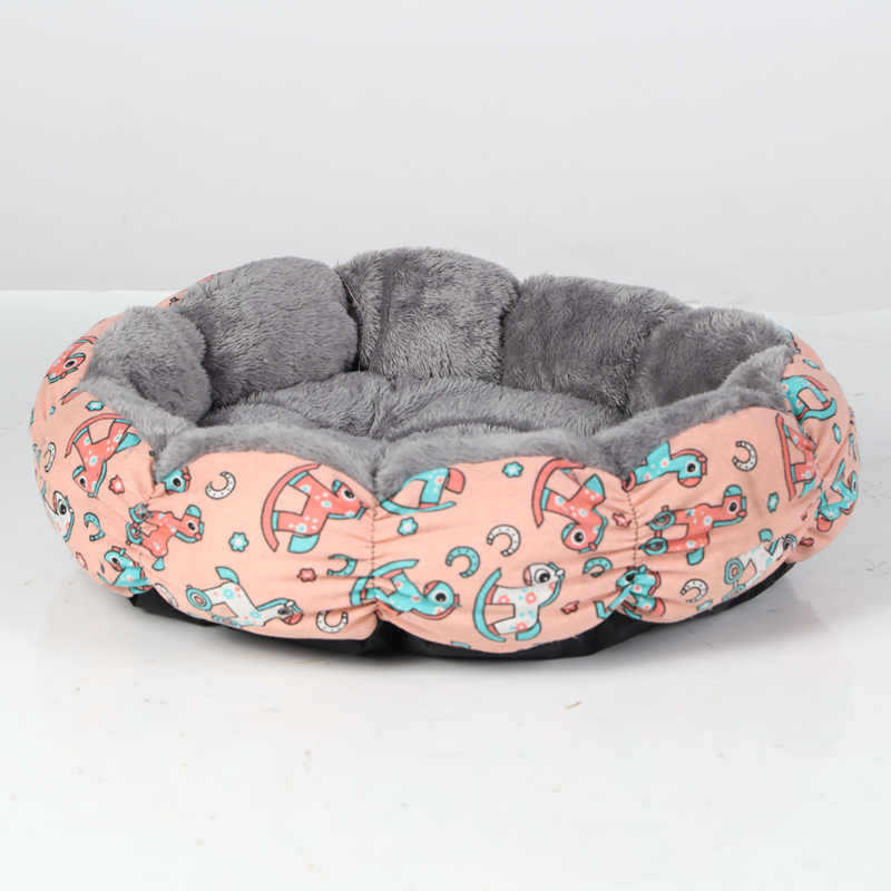 Calming Donut Round Plush Pet Bed