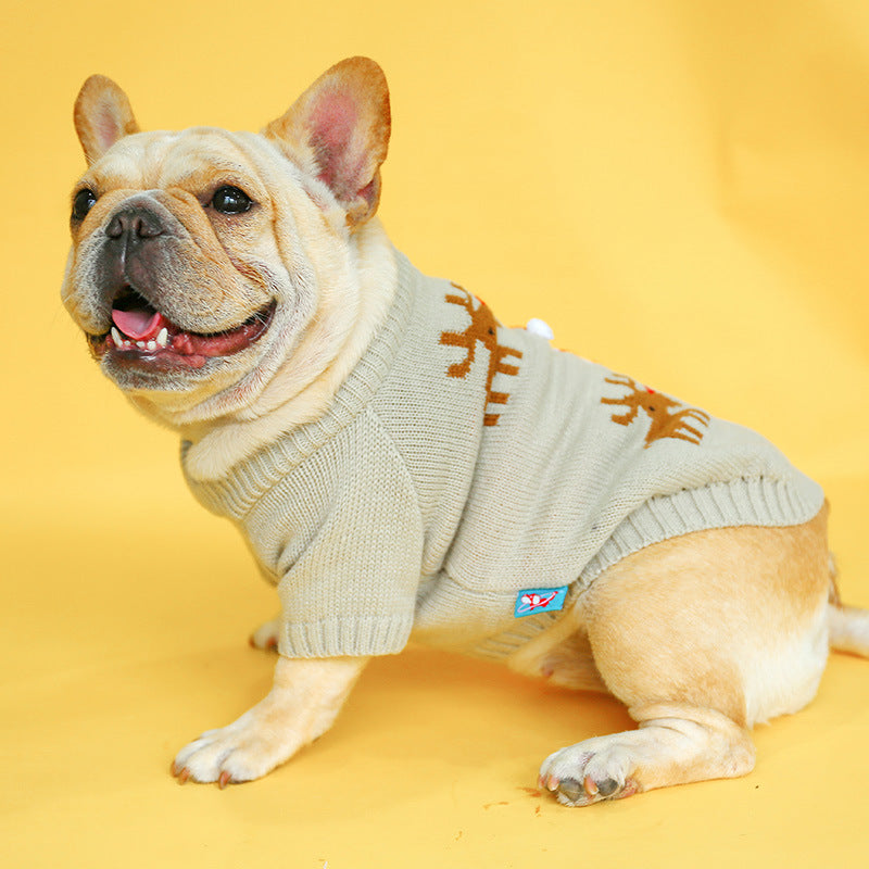 Pet Christmas Sweater Warm Festive Comfortable Winter Outfit