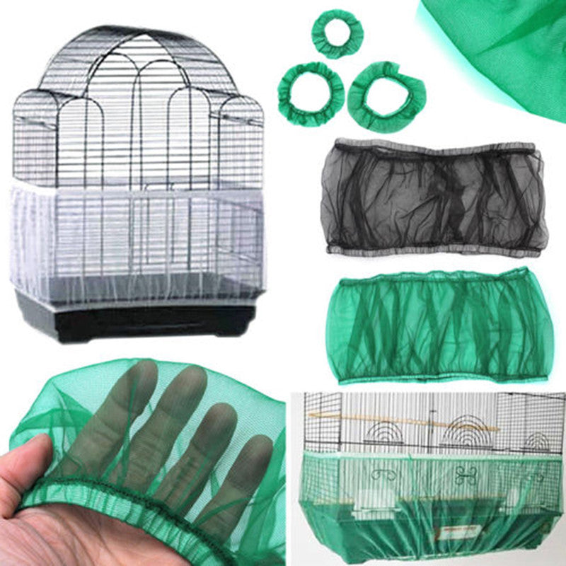 Dust Proof Mesh Pet Bird Cage Cover Protector