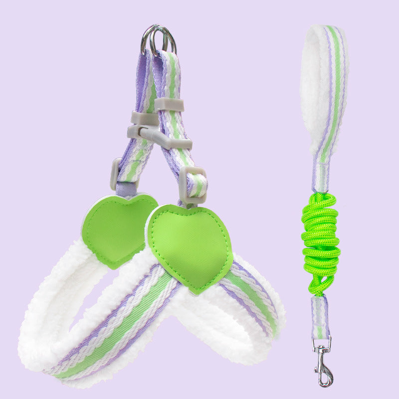 Summer Breathable Adjustable Pet Chest Vest Leash