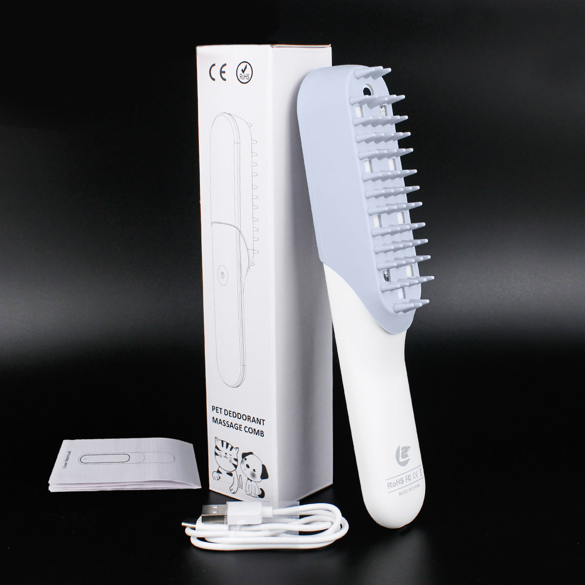 Silicone Pet Massage Brush For Grooming And Hair Removal