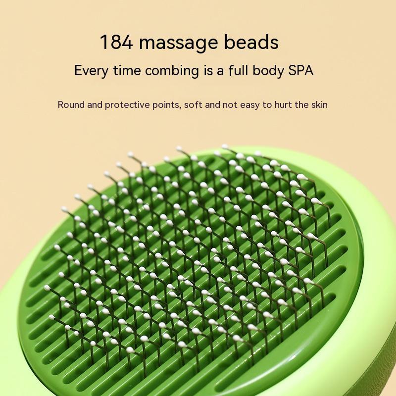 Avocado-Shaped Pet Hair Remover Grooming Brush