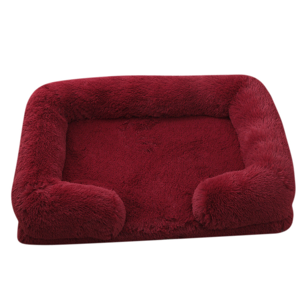 Plush Round Pet Bed House