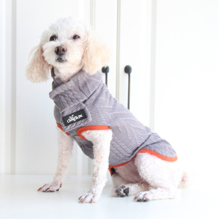 Vintage Twist Pet Sweater Stylish Comfortable Knit Wear