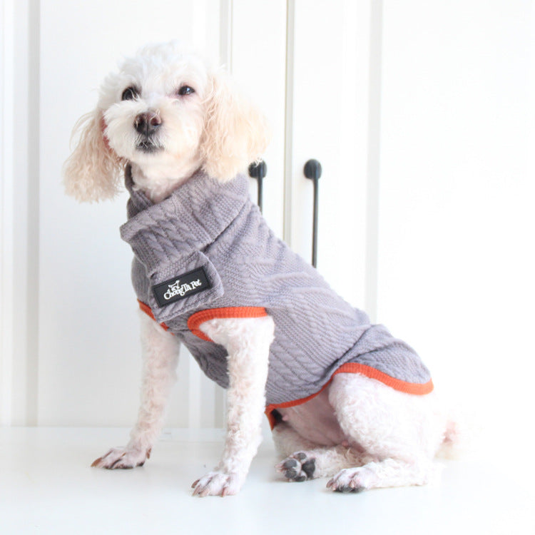 Vintage Twist Pet Sweater Stylish Comfortable Knit Wear