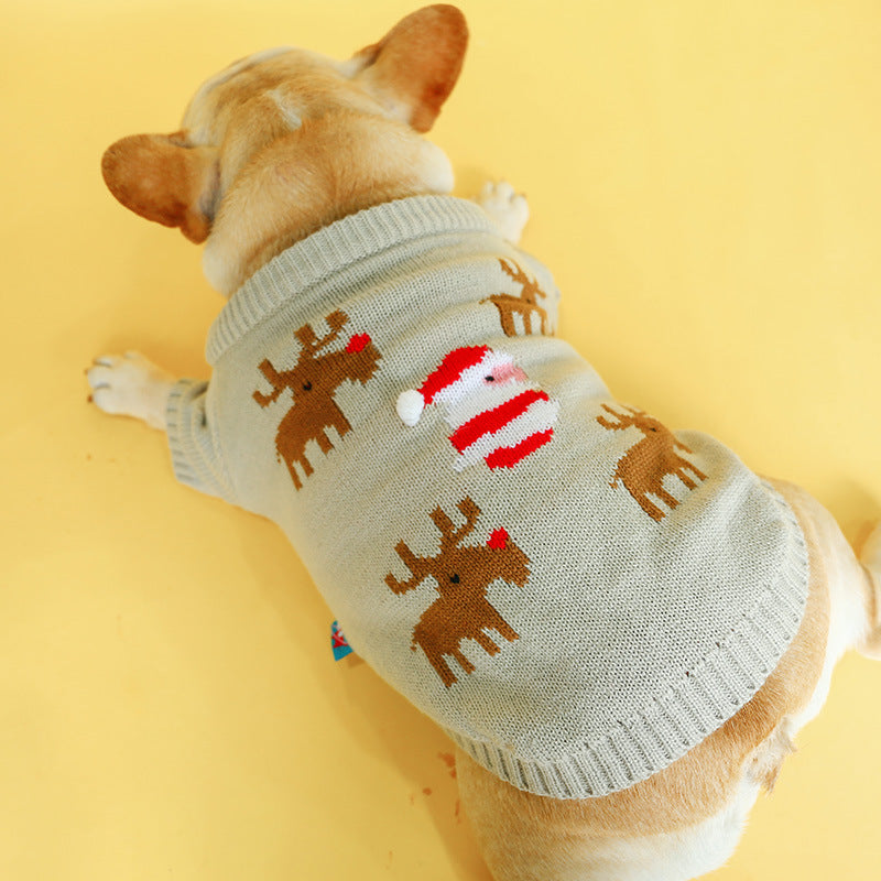 Pet Christmas Sweater Warm Festive Comfortable Winter Outfit