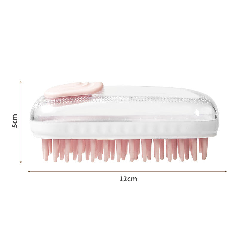 Silicone Pet Bath Massage Brush Foam Cleaner