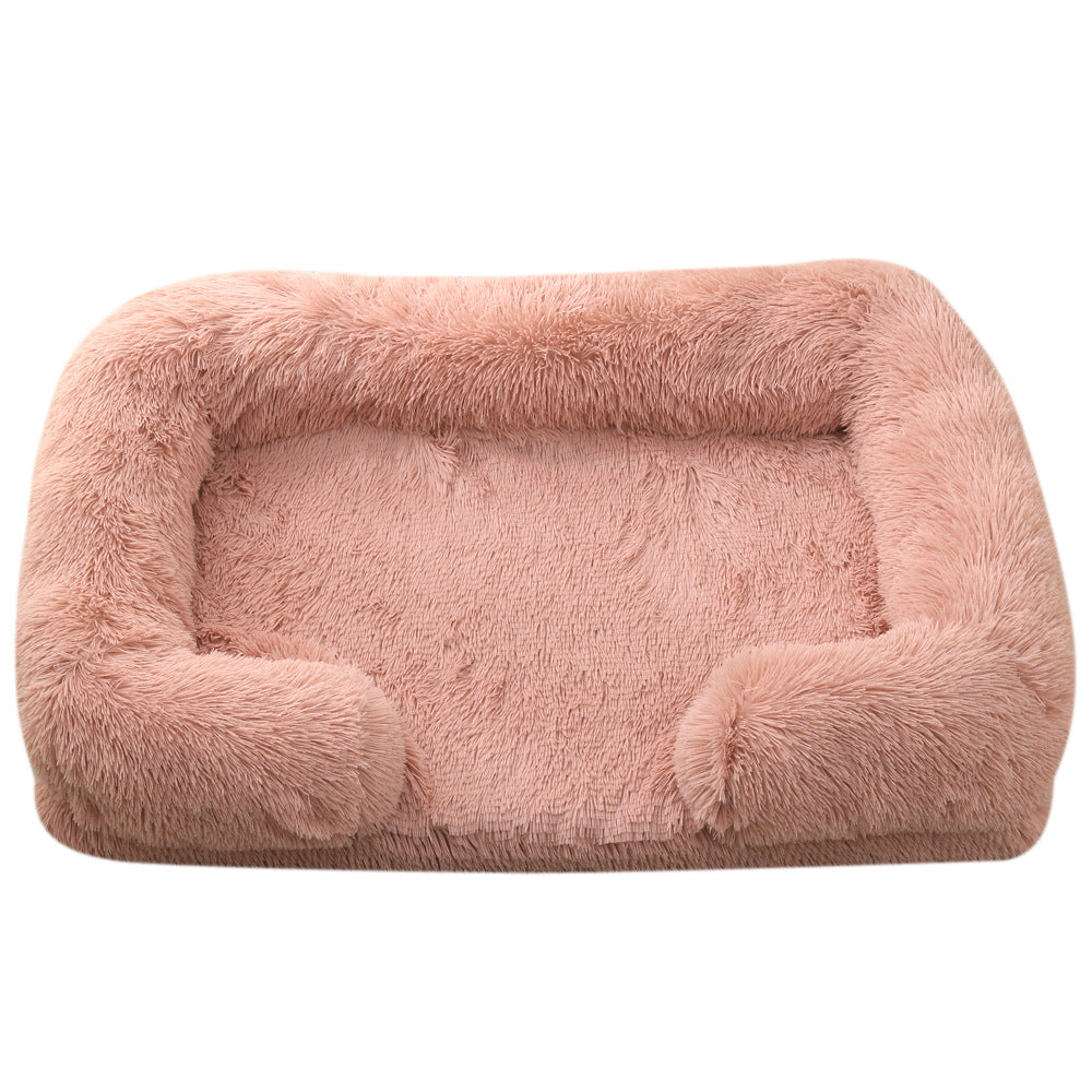 Plush Round Pet Bed House