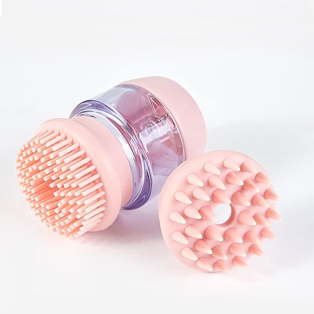Silicone Pet Grooming Bath Brush With Shampoo Dispenser