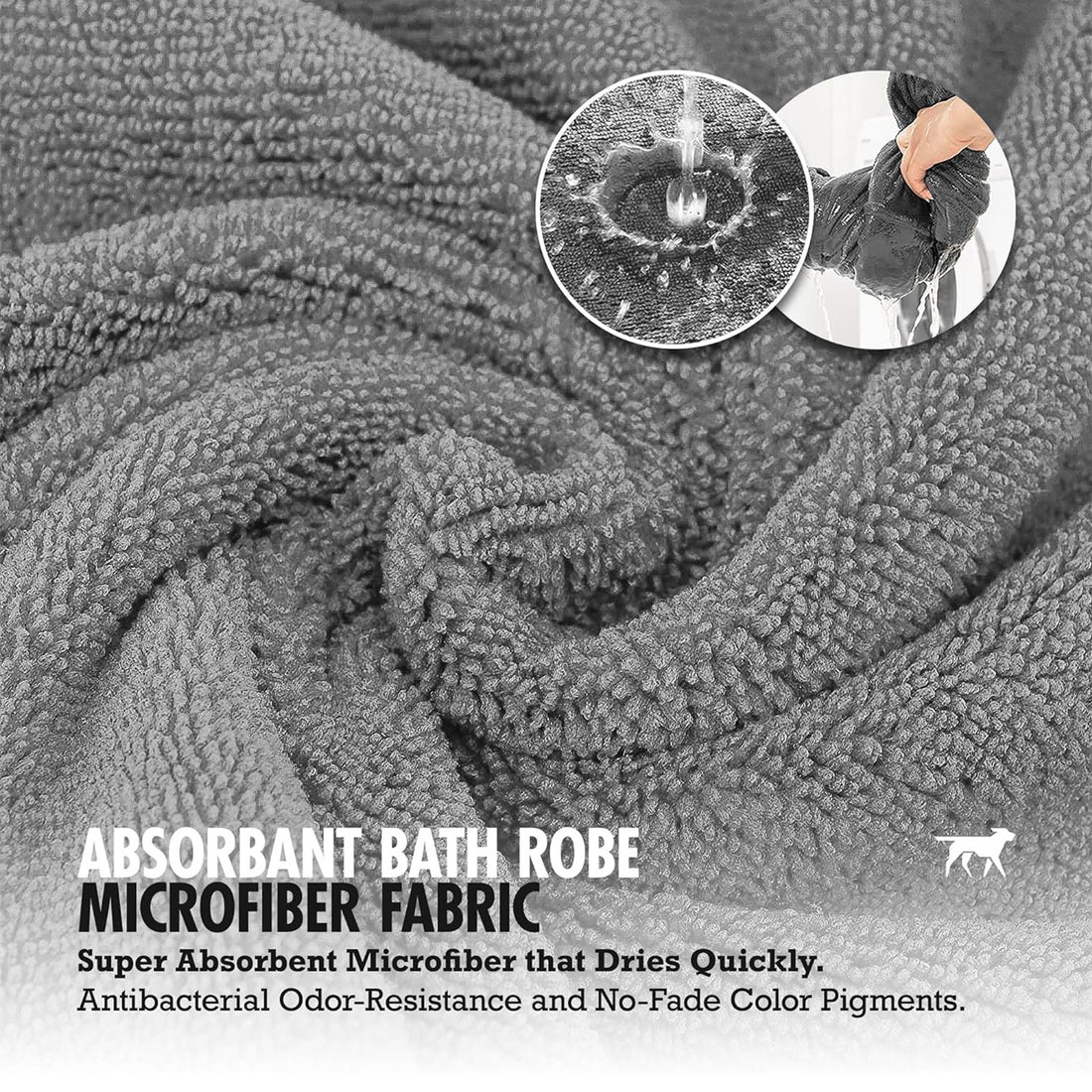 Super Absorbent Pet Bathrobe Towel Coat Outfit