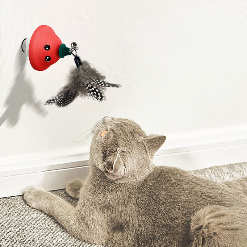 Retractable Wand Suction Cup Pet Interactive Toy