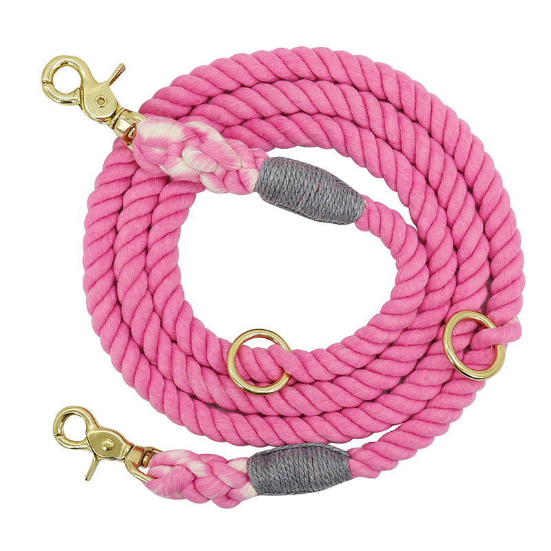 Multi-Color Cotton Pet Long Durable Leash