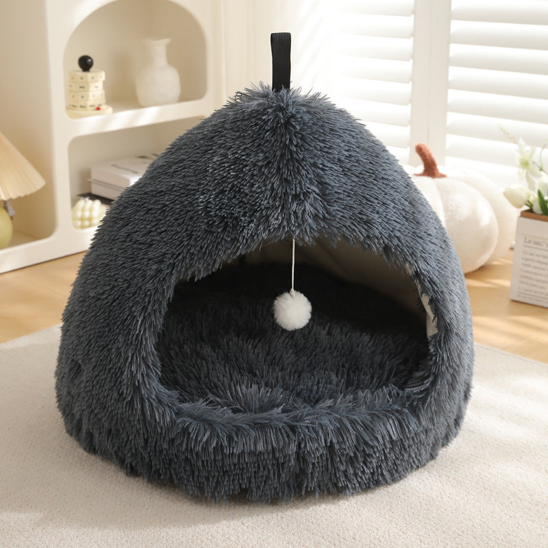 Plush Warm Winter Pet Bed Nest