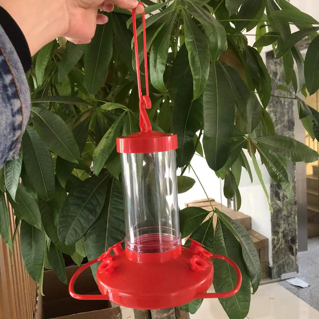 Long Tube Hummingbird Pet Feeder Dispenser