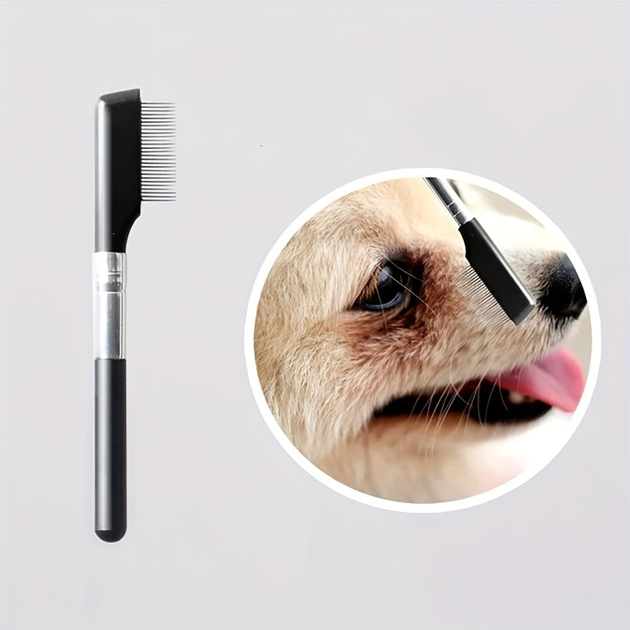 Pet-Friendly Soft Eye Grooming Brush With Comb