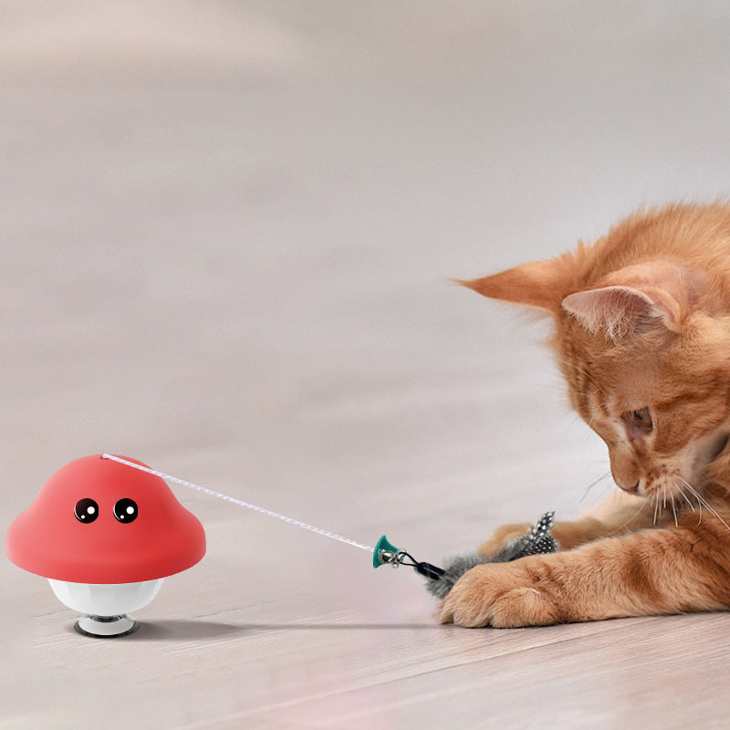 Retractable Wand Suction Cup Pet Interactive Toy