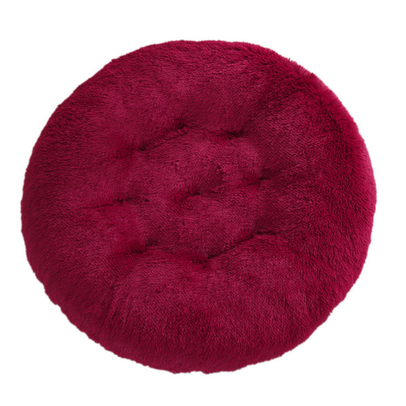 Round Plush Warm Pet Bed Mat