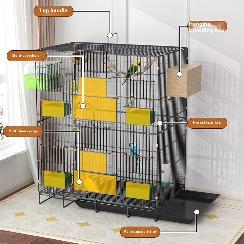 Home Fashion Double Layer Pet Cage With Modern Design