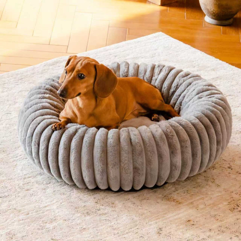 High-Grammage Plush Pet Bed Round Warm Mat