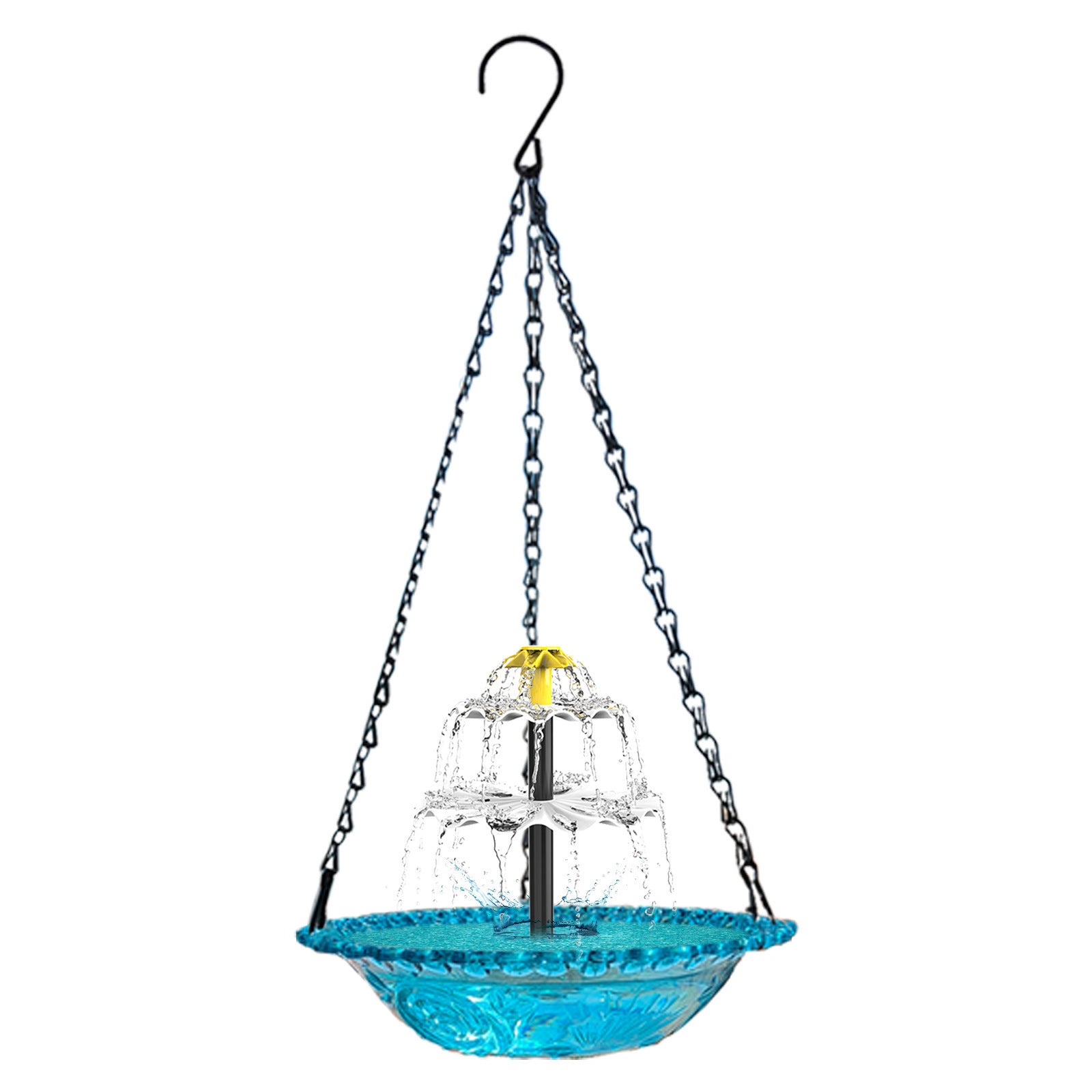 Solar-Powered Fountain Bird Feeder Bird Bath