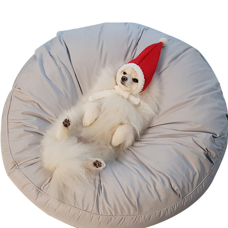 Moisture-Proof Removable Washable Large Round Pet Bed