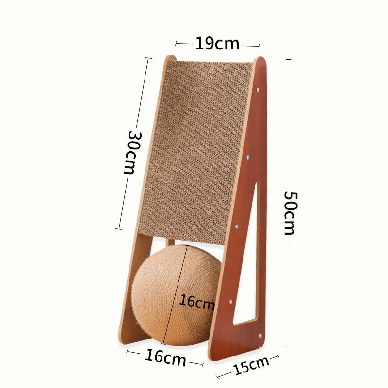 Pet Corrugated Paper Scratching Board Interactive Chew Toy