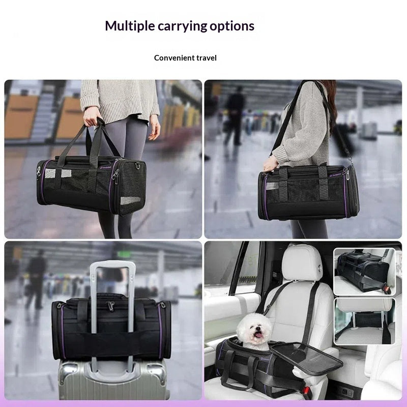 Portable Expandable Pet Travel Carrier Soft Bag